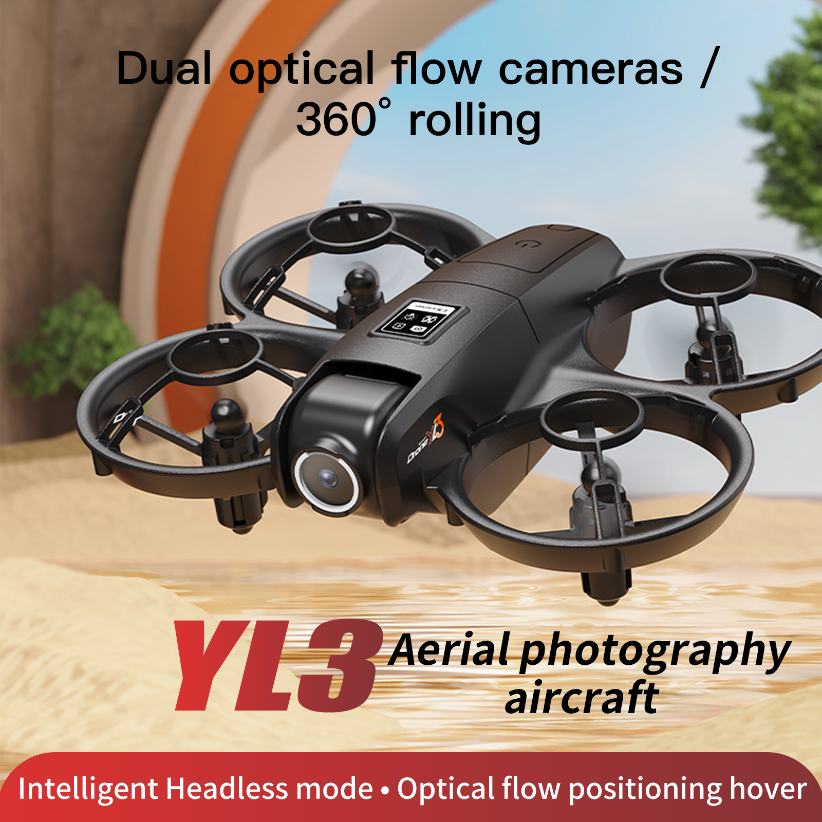 Drone Camera Mount - YL3 Remote-Controlled Drone with 2.4-Inch Screen