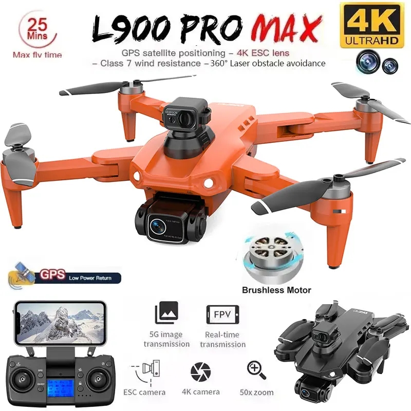 L900 Pro MAX GPS Drone 4K Prof – обзор и цена Drone Camera Wide Angle
