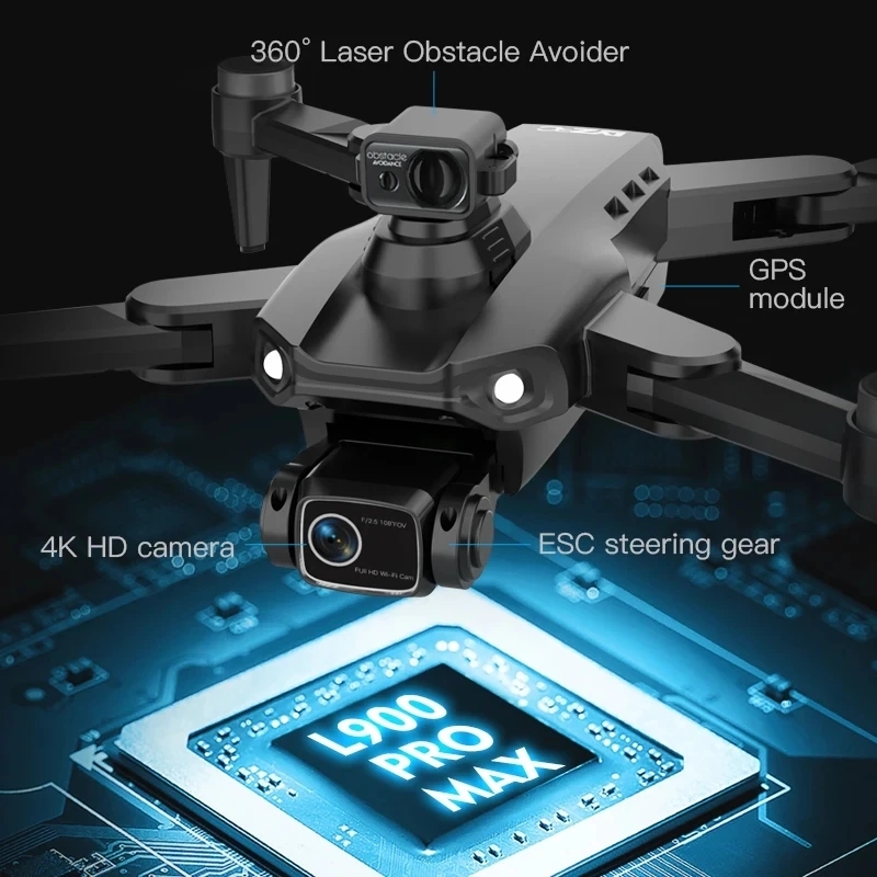 L900 Pro MAX GPS Drone 4K Prof – обзор и цена Drone Camera Wide Angle