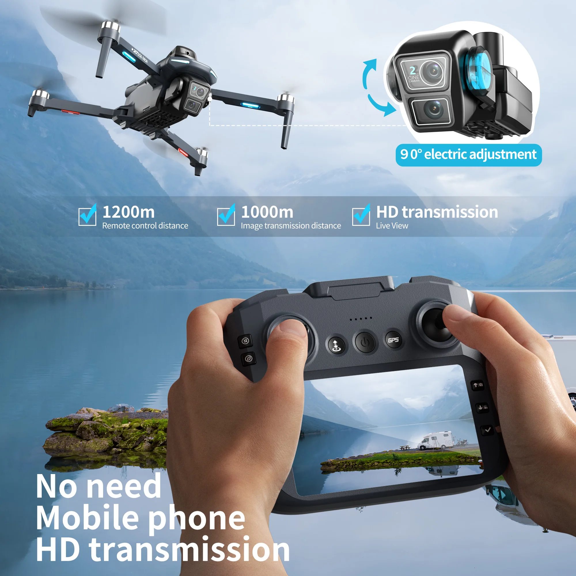 Lenovo XT606 Drone Professiona – обзор и цена Drone Camera Thermal