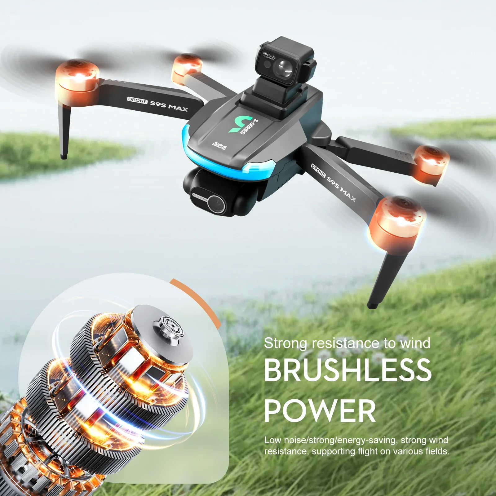NEW S9S MAX MINI Drone 4K 2-Ax – обзор и цена Drone Camera With Gimbal