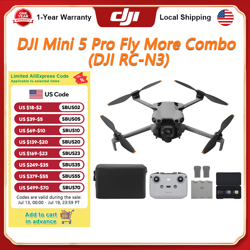 DJI Mini 5 Pro Drone Fly More  – обзор и цена Drone Camera Vlog