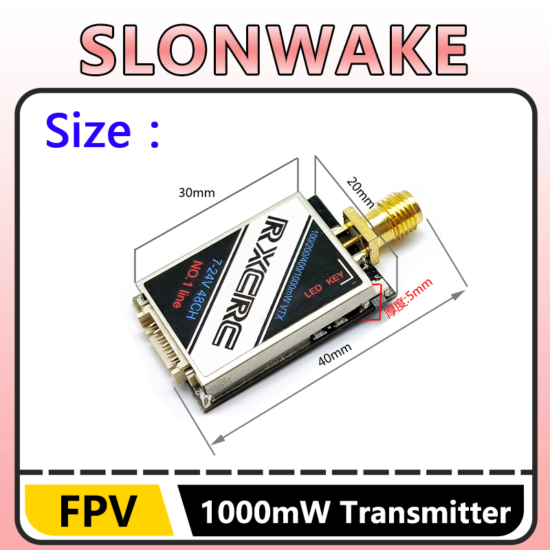 SLONWAKE  5.8G 48CH 1W VTX 100 – обзор и цена Drone Camera Lens