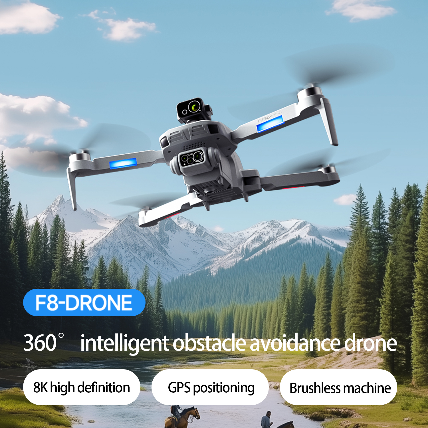 F8 MAX GPS Drone Professional  – обзор и цена Drone Camera Mount