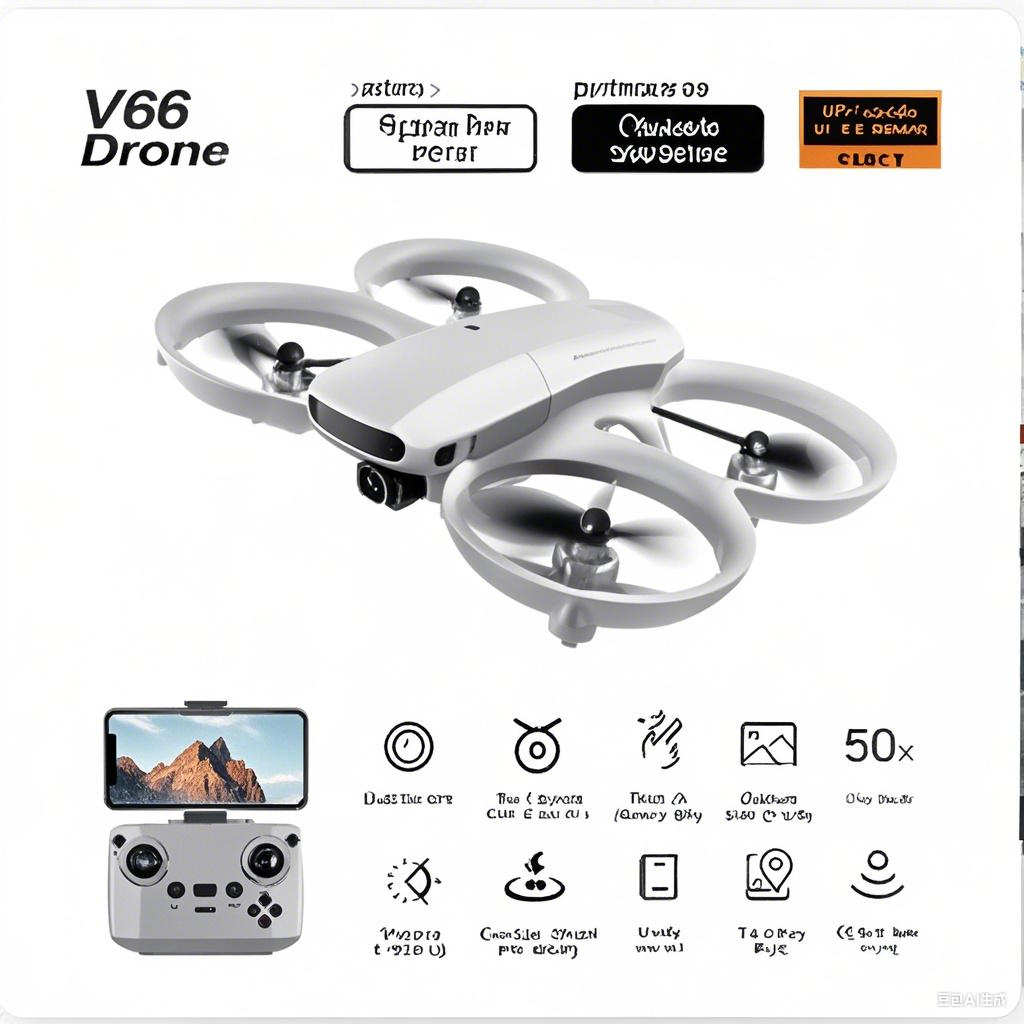 V66 Mini Remote Control Positi – обзор и цена Drone Camera Wide Angle