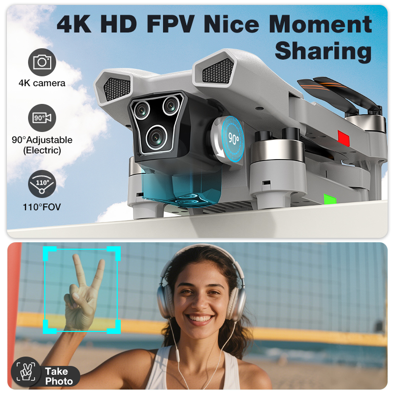 NEW Hot L017 Pro Drone Brushle – обзор и цена Drone Camera Wide Angle