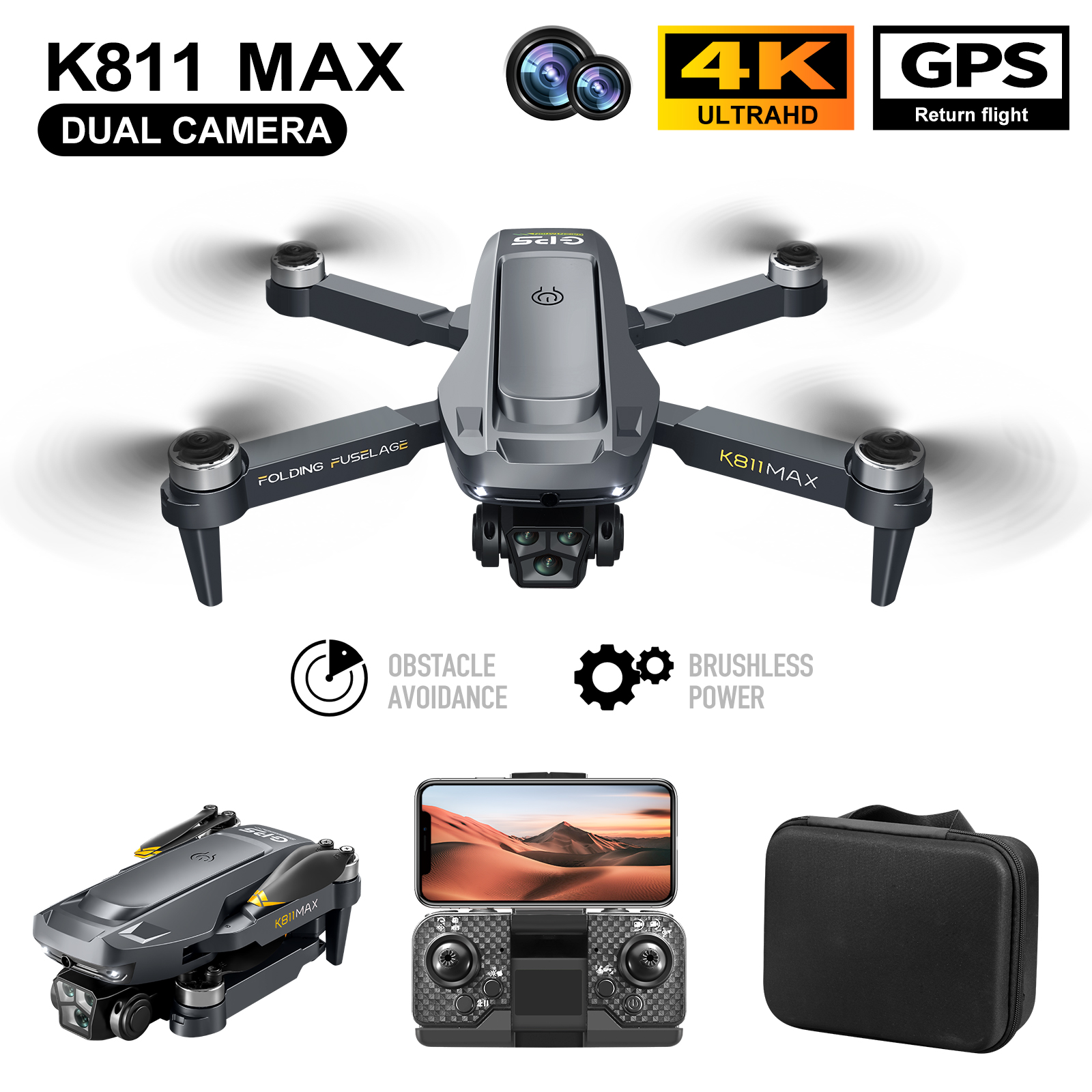K811MAX Quadcopter Drone: Brus – обзор и цена Drone Camera Lens