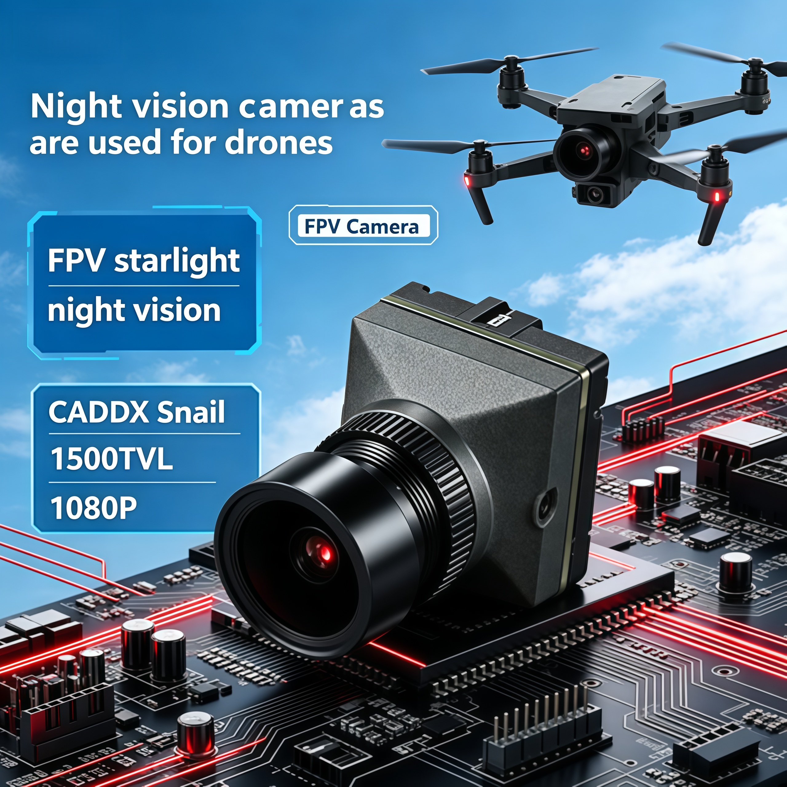 1500TVL HD CADDX Snail FPV Cam – обзор и цена Drone Camera Lens